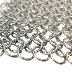 Stainless steel chain mail curtain metal mesh curtain for decorative mesh