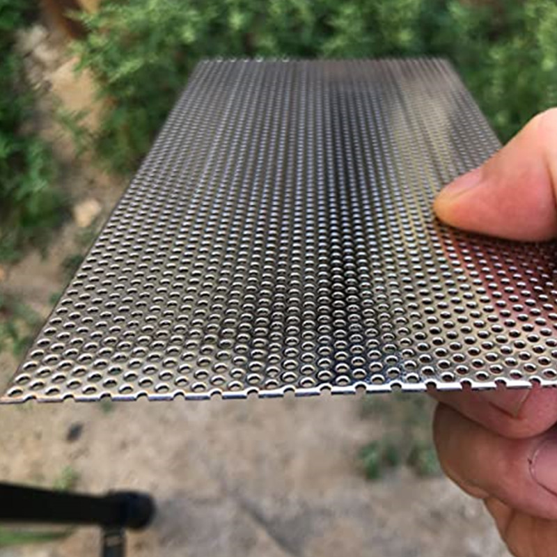 Sheet Metal For Speaker Iron Plate Punched Hot Dipped Galvanized Silver Perforated Spring Wire Stainless Steel Metal Mesh