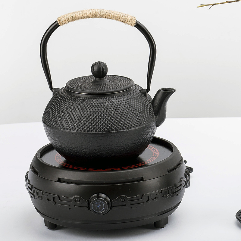 Hot Selling Water Kettle Black Cast Iron Metal Teapot