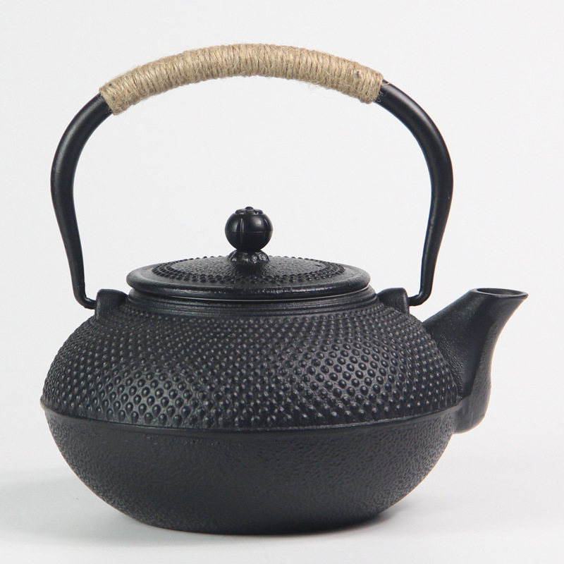 Hot Selling Water Kettle Black Cast Iron Metal Teapot