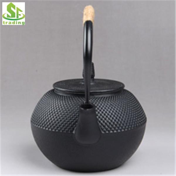 Chinese  black Cast Iron Teapot with 1200ml