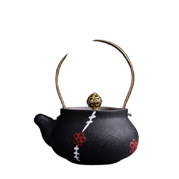 Creative Black Pottery Travel Ceramic Tea Set Special Price Portable Teapot