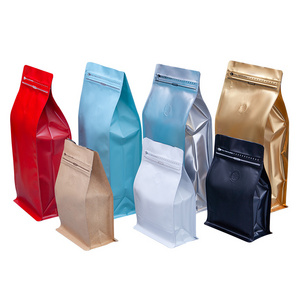 One Way Valve Reusable Brown White Black Coffee Bags For Sale