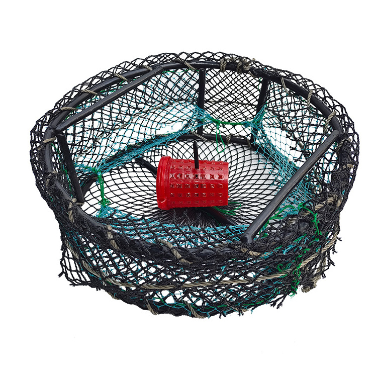 Crab Conch Crayfish Trap Pots 2022 Hot Selling Product Thickened Steel High Quality Fishing Fish Aquaculture Traps Round 30cm