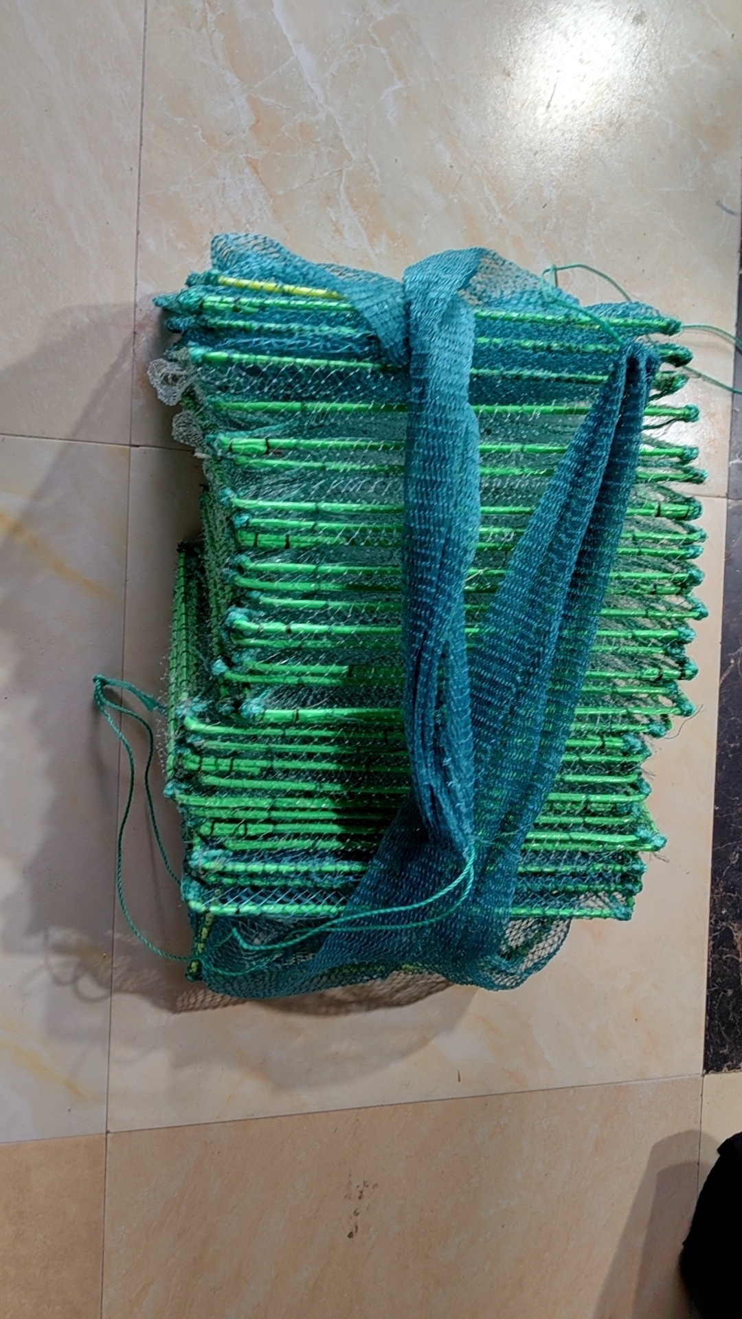 (23cm*37cm*31frames)Cheap Mud Culture Farming House Boxes Collapsible Crawfish Steel Wire Frame Crab Traps Fish Trap