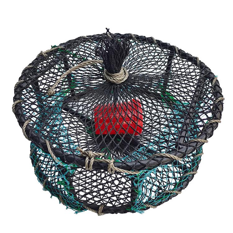 Crab Conch Crayfish Trap Pots 2022 Hot Selling Product Thickened Steel High Quality Fishing Fish Aquaculture Traps Round 30cm