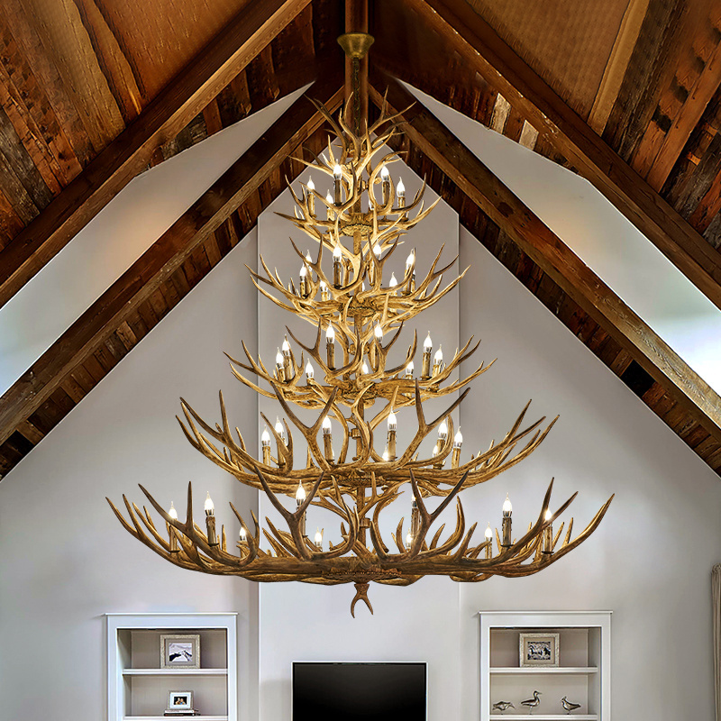 Antique Style Elk Antler Chandelier For Sale For Living Room Nordic Antique Kitchen Deer Antler Chandelier