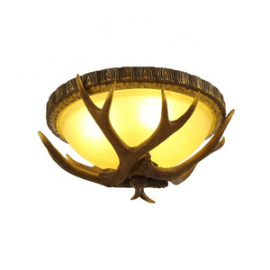 Creative Antler Design Hall Modern Led  Ceiling Luxury Antler Ceiling Lamp Deer horn ceiling light