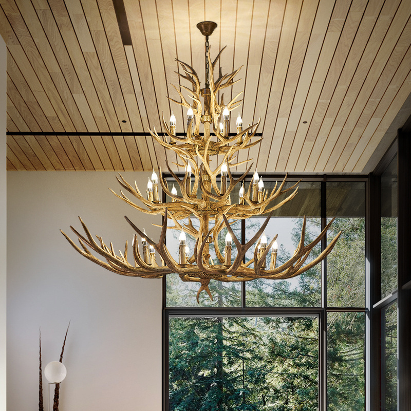 Antique Style Elk Antler Chandelier For Sale For Living Room Nordic Antique Kitchen Deer Antler Chandelier