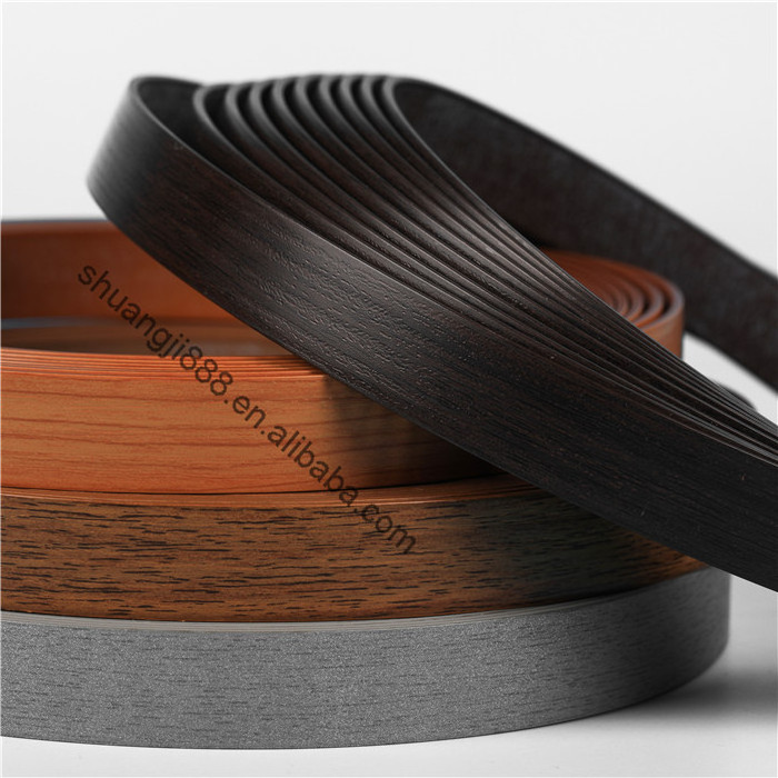 Distributor Kitchen Furniture Decorative Strips Birch Maple Wood Veneer Abs Plastic Countertops  Edge Tape Strip