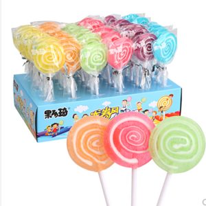 Halal Manufacturer Wholesale Bulk  Handmade Candy And Sweet Fruit Flavor Jelly Candy Lollipop