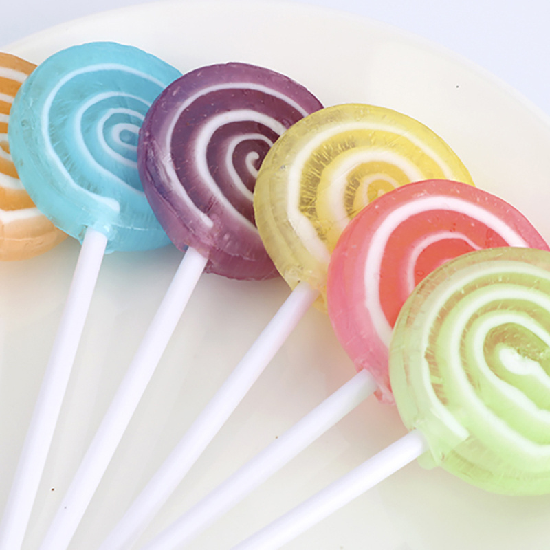 Halal Manufacturer Wholesale Bulk  Handmade Candy And Sweet Fruit Flavor Jelly Candy Lollipop