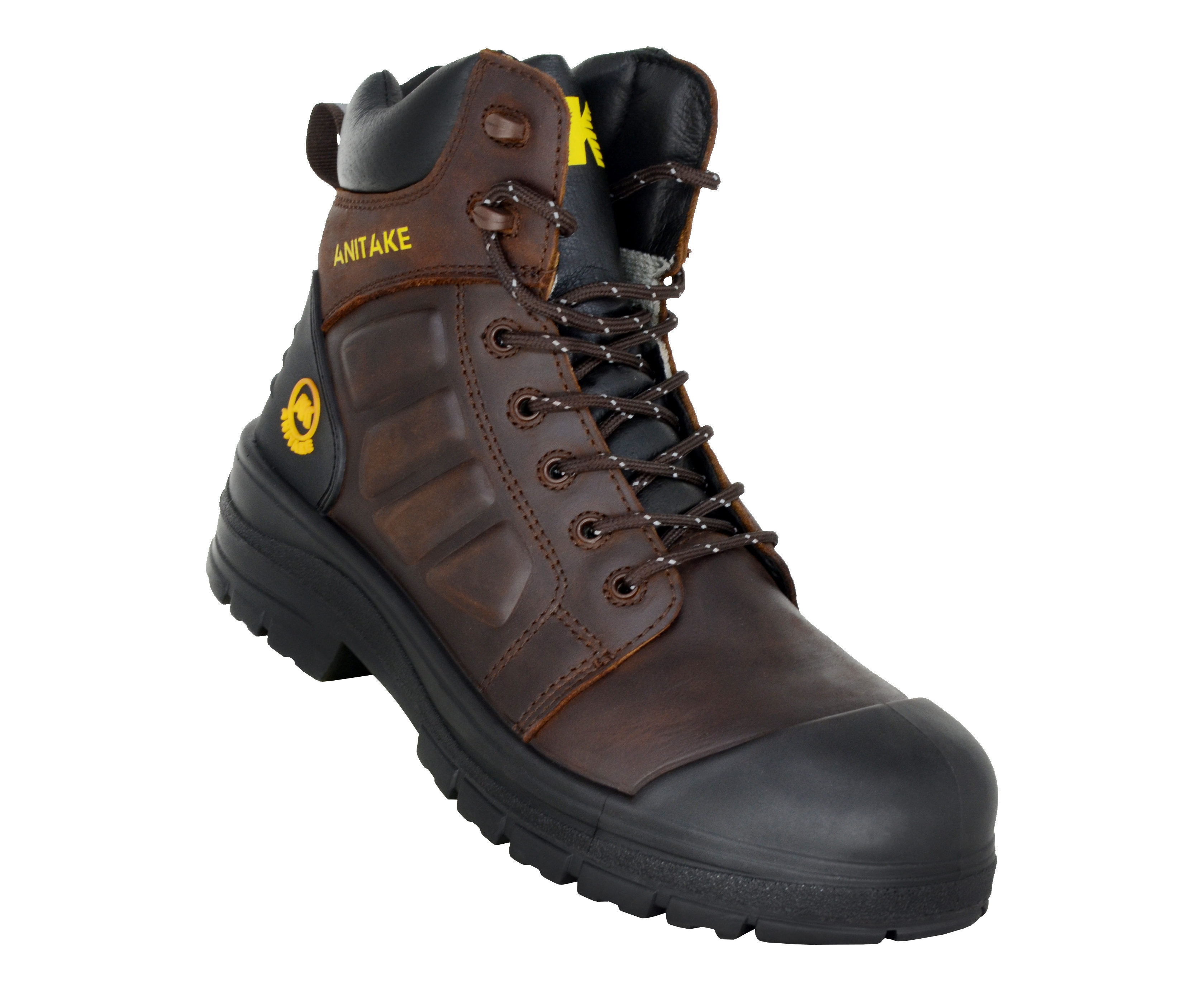 Custom Men Composite Steel Toe Shoes Construction Crazy Horse Safety Work Boots