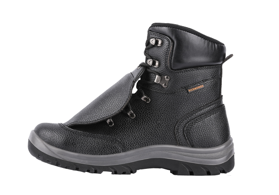 SJNO.6166 high cut welders welding shoes safety boots, feet protection equipment, split leather upper, pu outsole