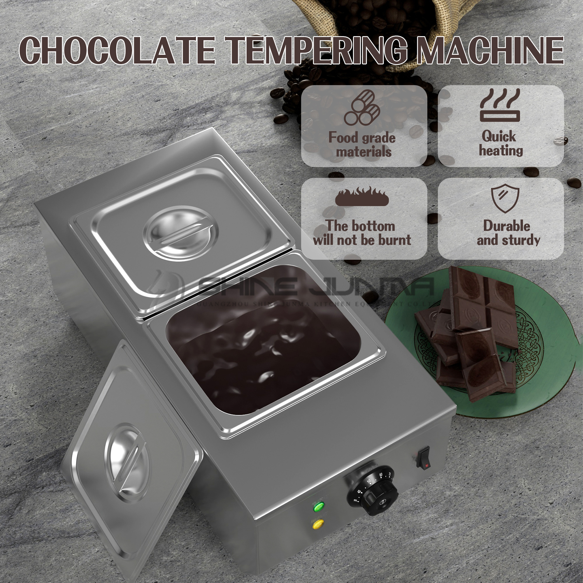 Factory Price Table Top Cheap Commercial Chocolate Melting Machine Melter 5Kg Mini Chocolate Tempering Machine