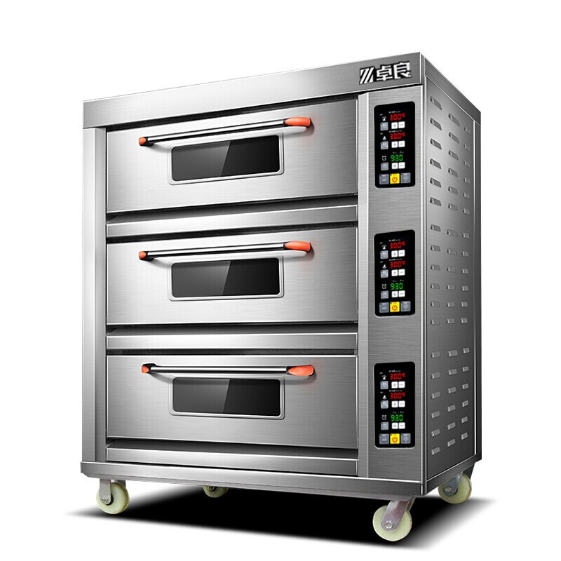 Hot sales Industrial oven for baking bread 3 deck 9 trays portable cake baking oven