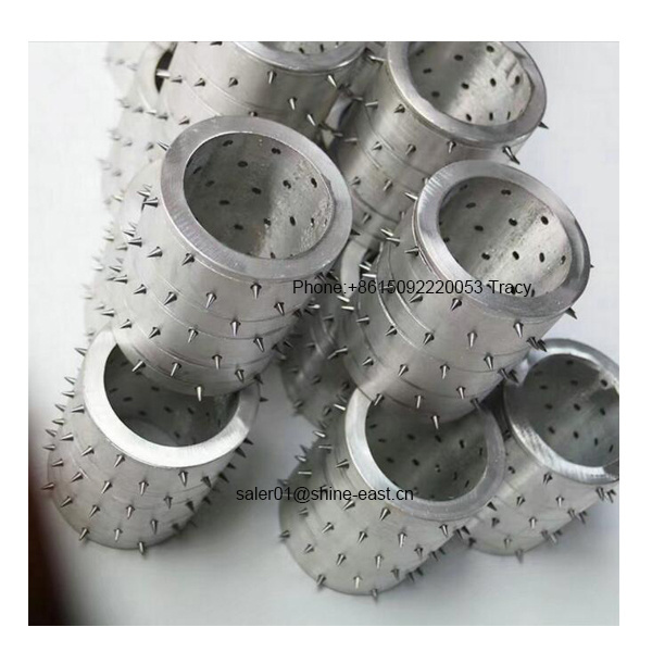 Stainless pin sleeve pin roller Brass Perforation roller for micro perforation machine /Perforation roller for spinning machine