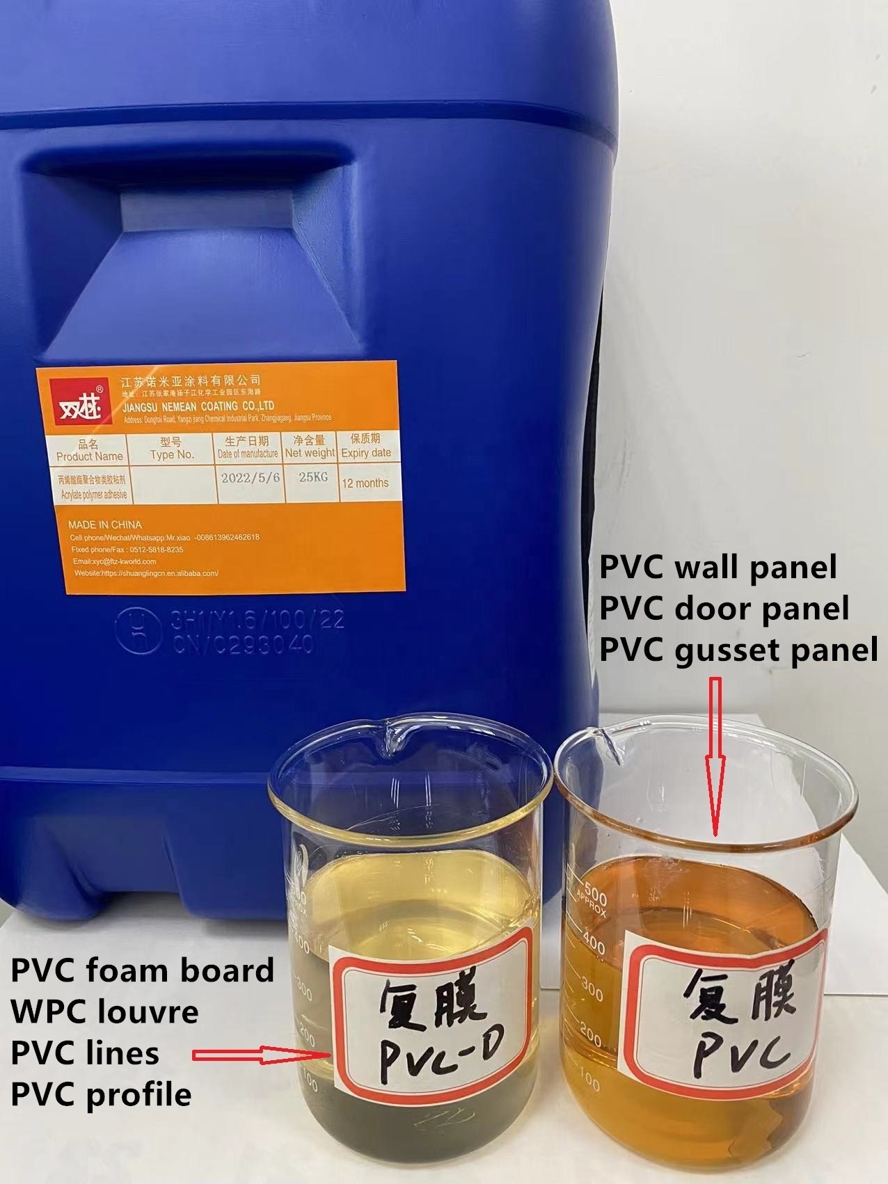 Laminating glue  for wood veneer