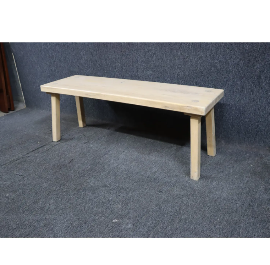 modern natural home use bedroom dinning indoor long bench bedside pine wood indoor bench solid wood bed bench