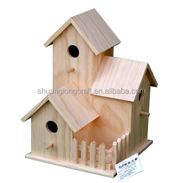 High quality miniature wood crafts house, wooden bird house