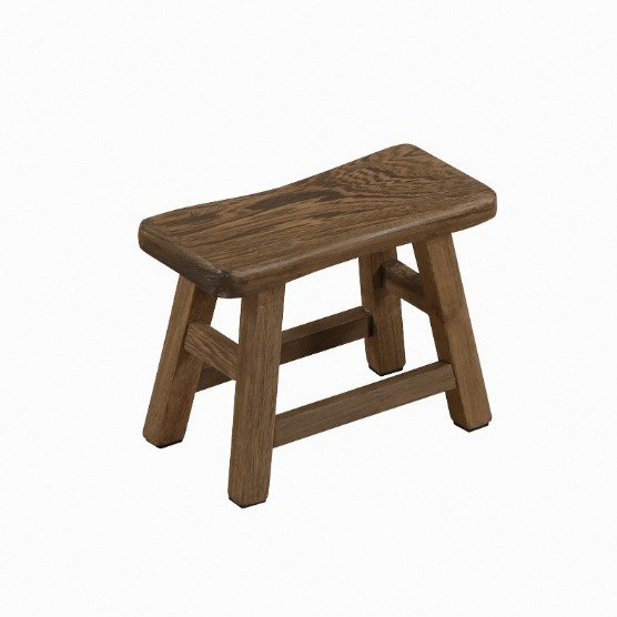 Rustic wooden stool kitchen living room steps small bench children adult portable high stool