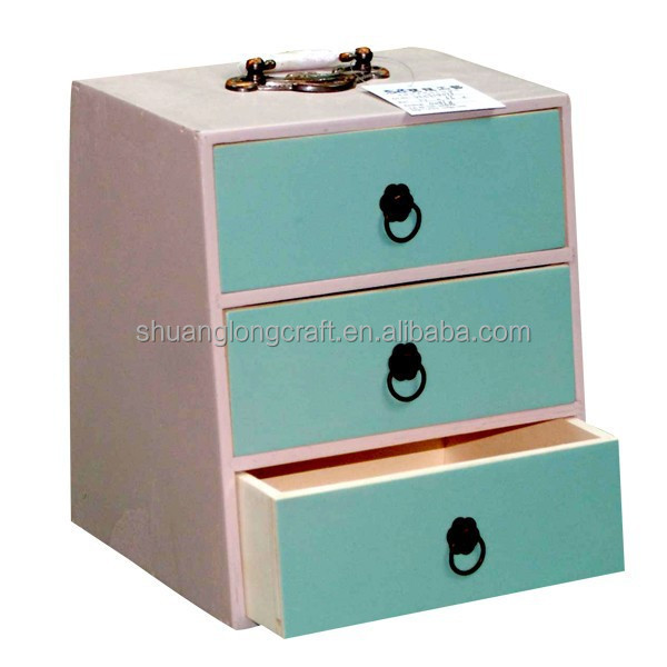 Custom factory wholesale cheap Unfinished small wooden drawers, craft organizer box Various shapes and sizes