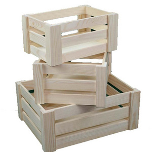 wholesale mini vintage decorative wood fruit crates