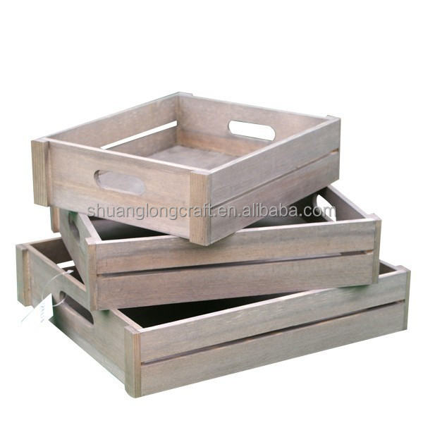 Hot sell paulownia wood crates for shipping bottles, wooden wine crates