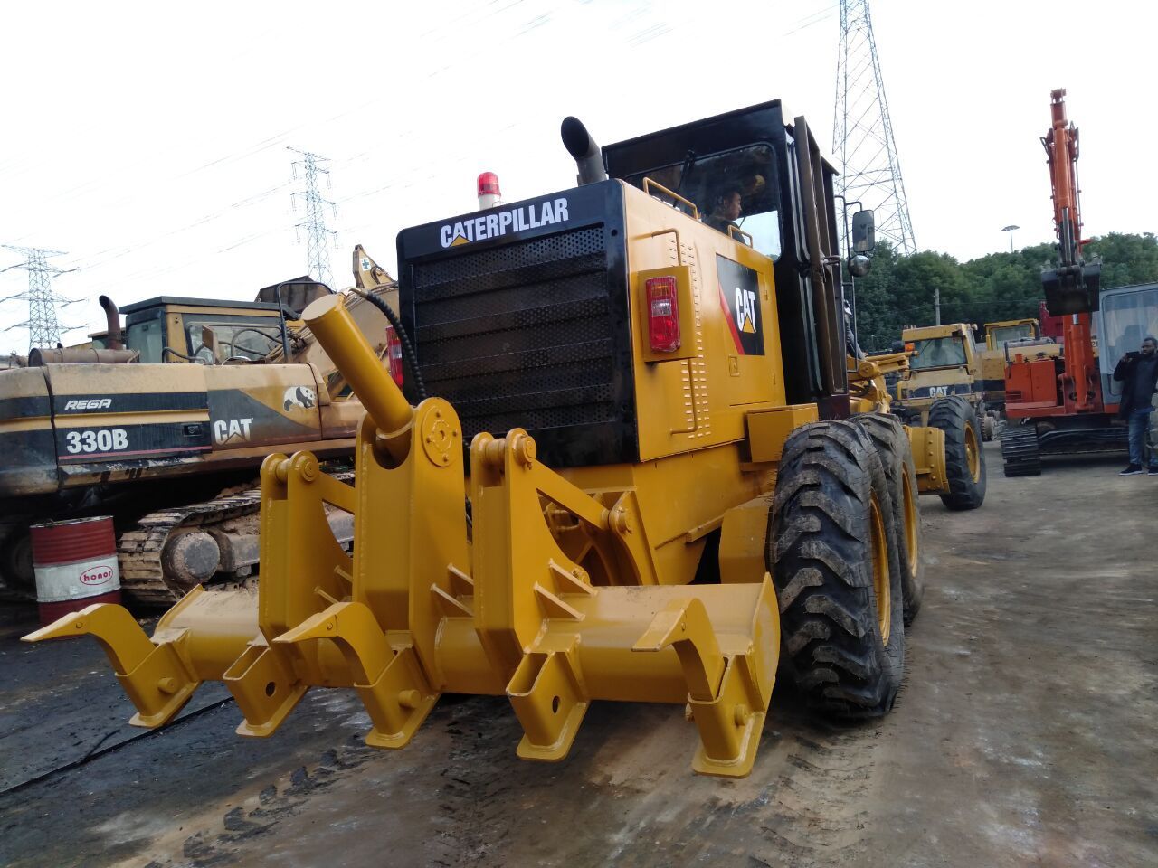 Used USA Original Construction works good condition 140H 140G 14G 120H Secondhand cheap price motor grader graders