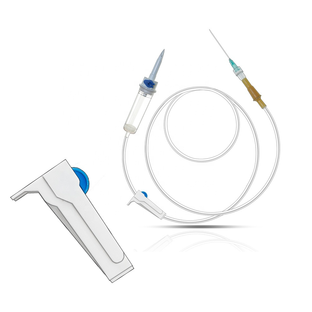 Medical Infusion Giving Set Einweg-IV-Infusion sset mit Durchfluss regler with PE package