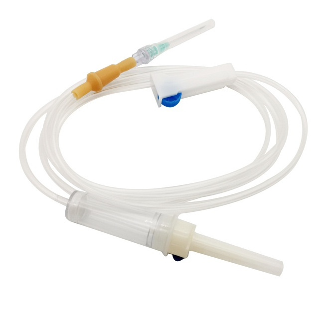 Medical Infusion Giving Set Einweg-IV-Infusion sset mit Durchfluss regler with PE package