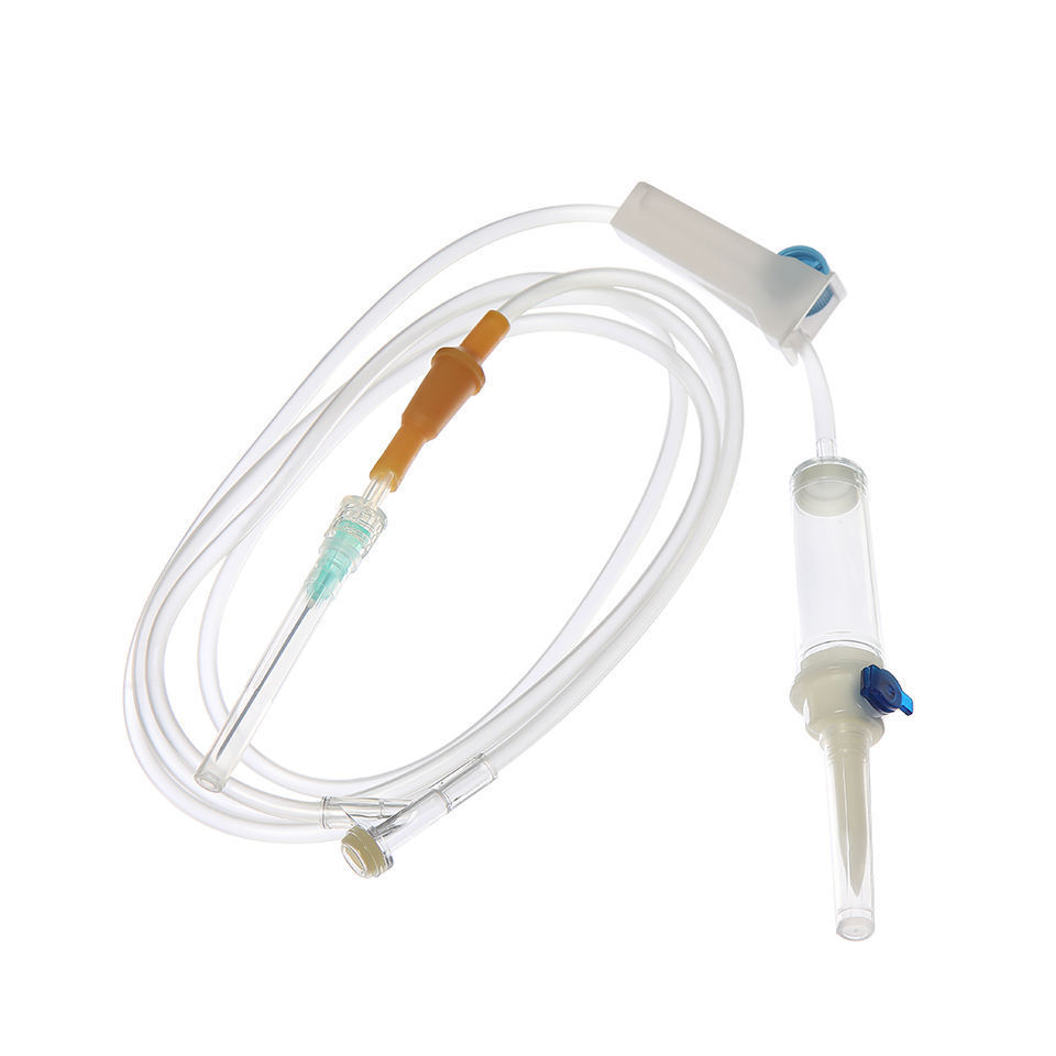 Medical Infusion Giving Set Einweg-IV-Infusion sset mit Durchfluss regler with PE package