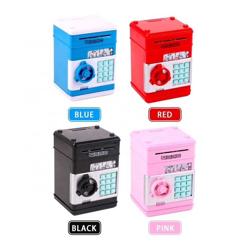 Mini Electronic Creative  Automatic ATM Safe Cash Coin Money Saving Boxes Coin  Bank for Kids