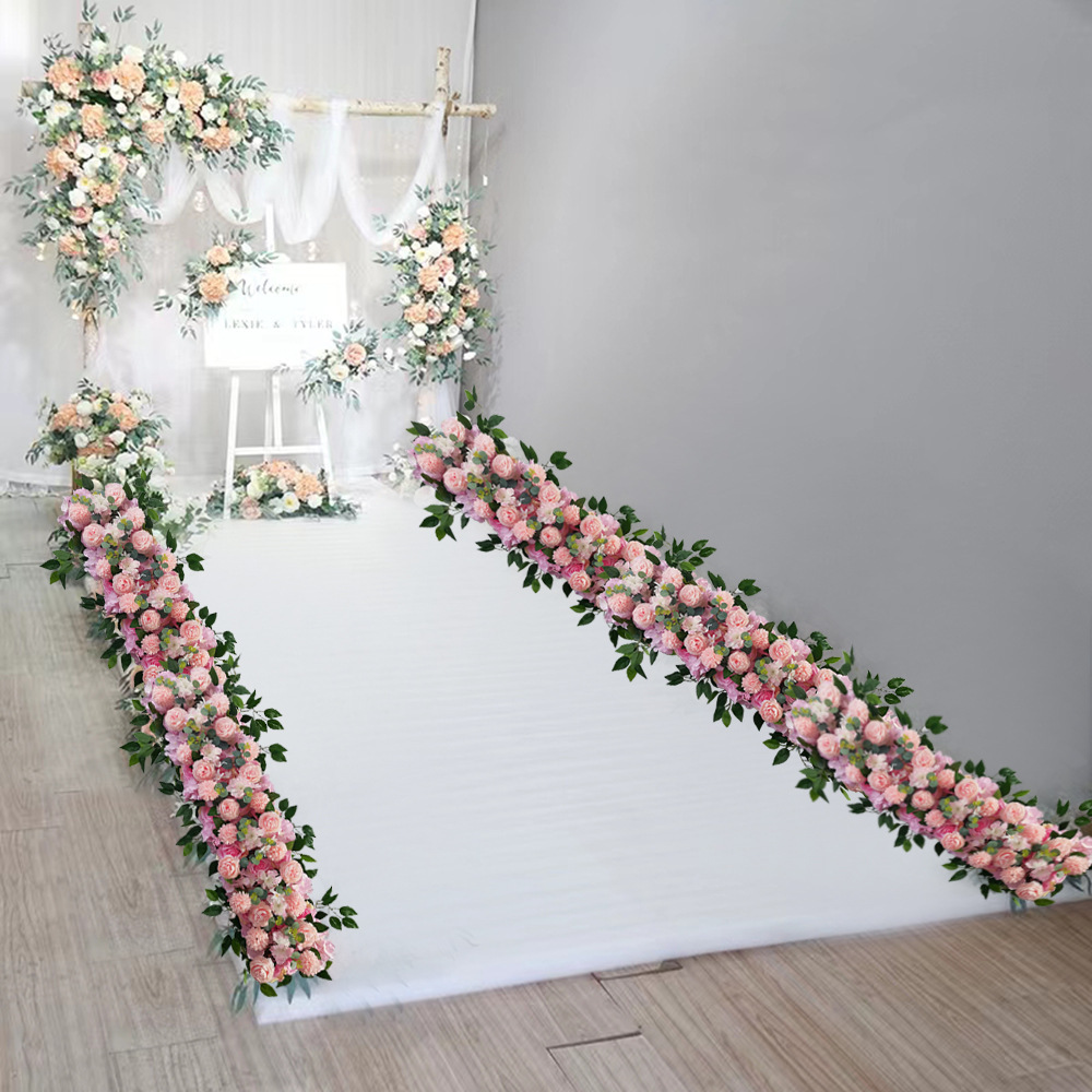 Wedding Rose Wall Arched flowers artificial flower Factory wholesale wedding decoration home  party Flowers Outdoor