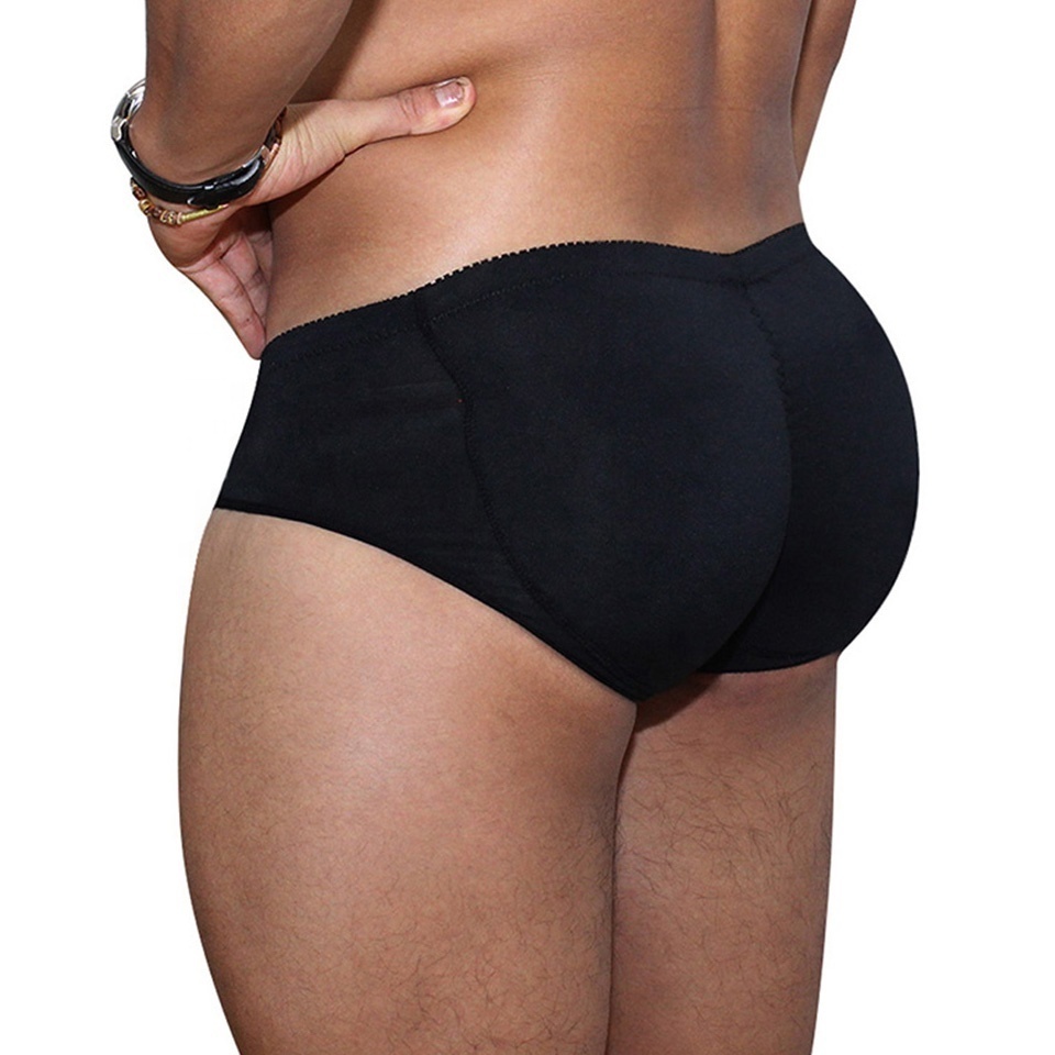 Fasion Men Butt Lifter Trainers Male Padded Control Panties Body Shaper Black Elastic Shapewear Men's Fashion Underwear