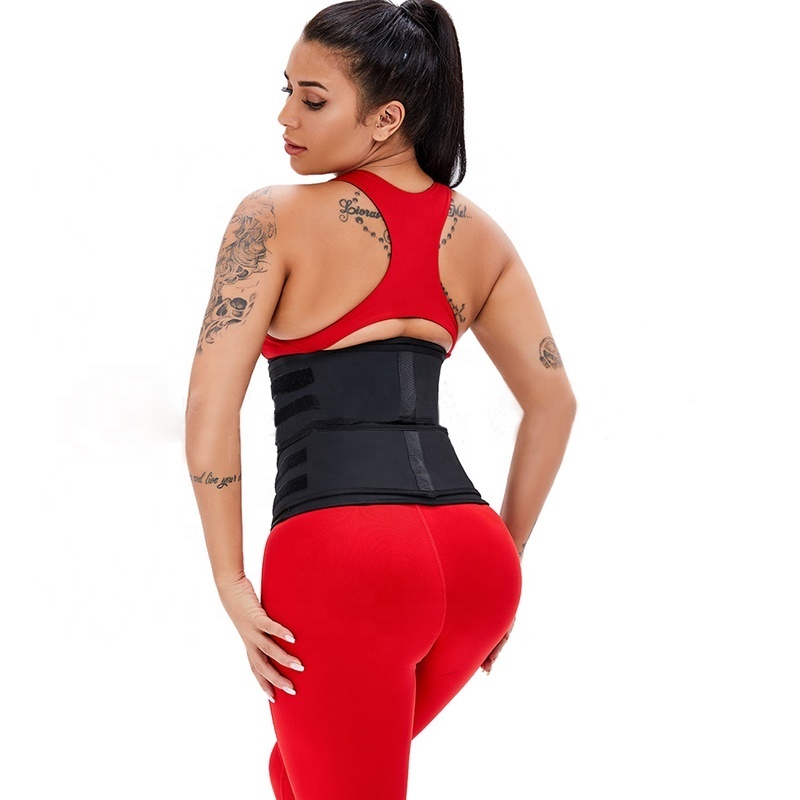 Custom Detachable Fajas Shapers Steel Bones Slimming Zip Double Belt Plus Size Corset Latex Waist Trainer Women