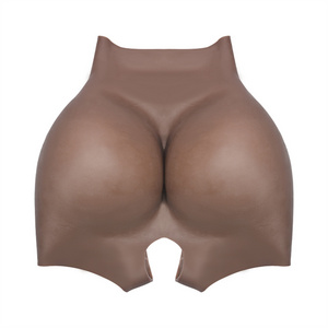 Sexy silicone artificial buttocks pants silicon pants for woman soft silicone buttocks and enhanced hips pads underwear