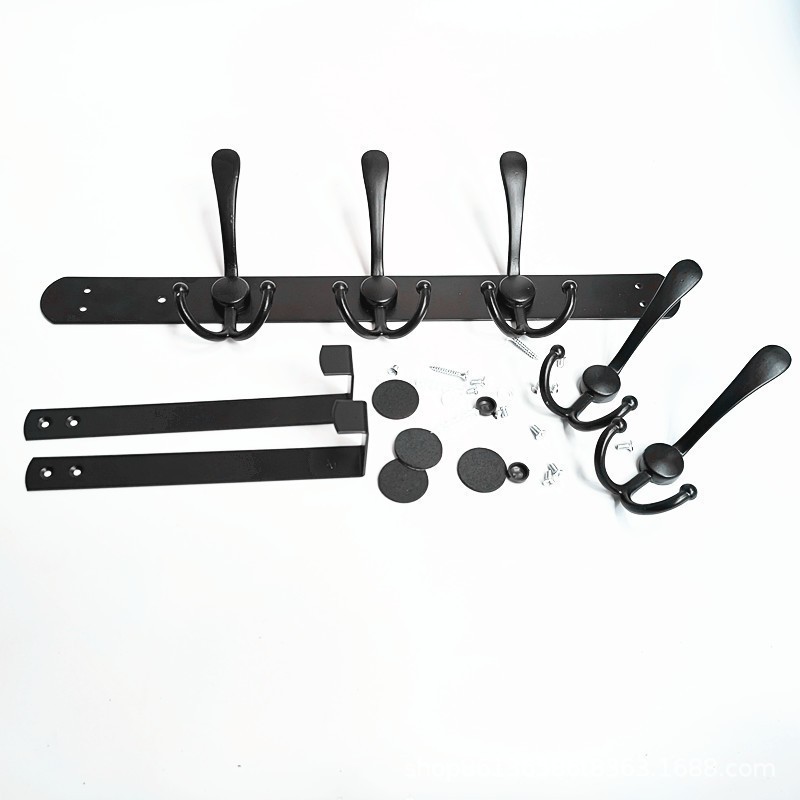 Black Heavy Duty Wall Coat Hook Nordic Wall Mount Metal Living Room Bathroom Coat Hangers Hooks