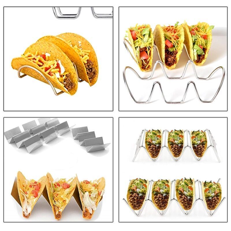 Food display rack high quality ss304 taco small showing wire frame