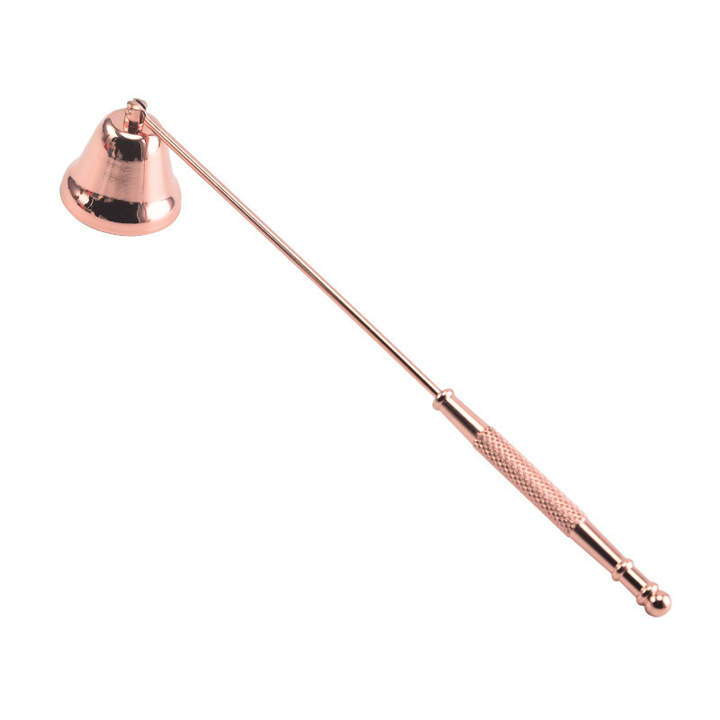 Black/Gold/Silver/Rose Gold Bell Candle Fire Extinguisher Flame Trimmer Bell Shaped Candle Wick Snuffer Stainless Steel