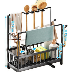 Multifunction sponge rack kitchen towel rack for kitchen sink organizer