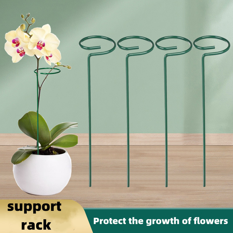 Whole sale  Anti bending gardening tools support wire for plant iron Gardening flower rack plant support rod