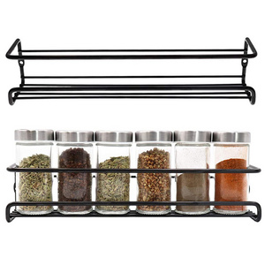 Perforation-free metal kitchen shelf for simple storage of household spices  Water drainage rack