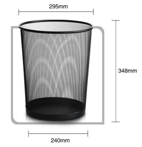 2023 hot sale good quality black silver white round mini smart dustbin trash can garbage rubbish metal mesh iron waste bin