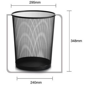 2023 hot sale good quality black silver white round mini smart dustbin trash can garbage rubbish metal mesh iron waste bin