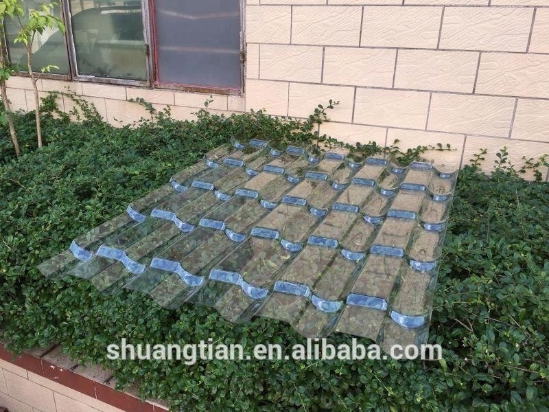 Clear plastic shingle roofing plastic roofing sheet roofing tile 880*2200mm