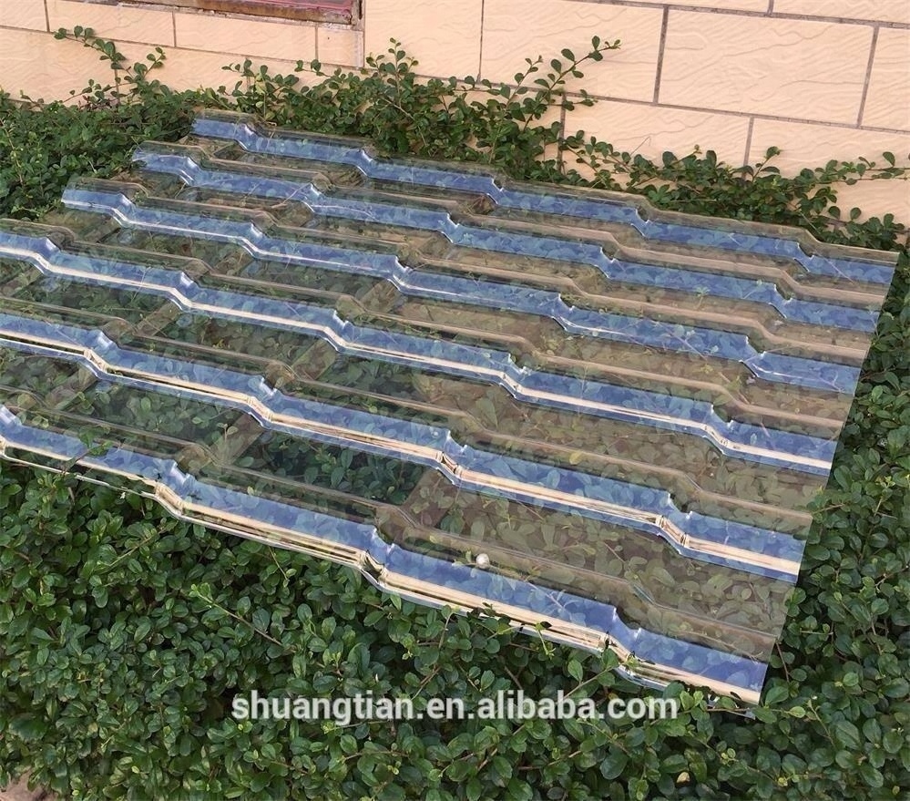 Clear plastic shingle roofing plastic roofing sheet roofing tile 880*2200mm