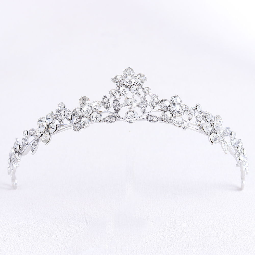 New Hot Sale Cheap Headwear Rhinestone Accessories Bridal Tiara Bridal Crown Beauty Pageant Headwear Fit for Girls