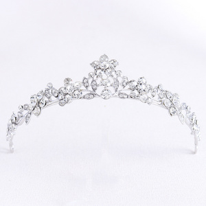 New Hot Sale Cheap Headwear Rhinestone Accessories Bridal Tiara Bridal Crown Beauty Pageant Headwear Fit for Girls