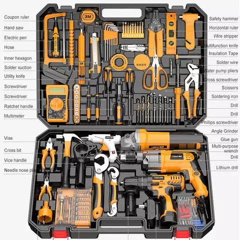 Hardware Toolbox Kits Special Maintenance Hand Work Tools Household Multi-function Tools Set